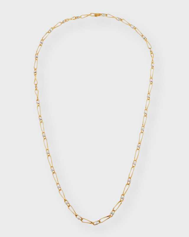 18K Yellow Gold Marrakech Onde Single Link Necklace